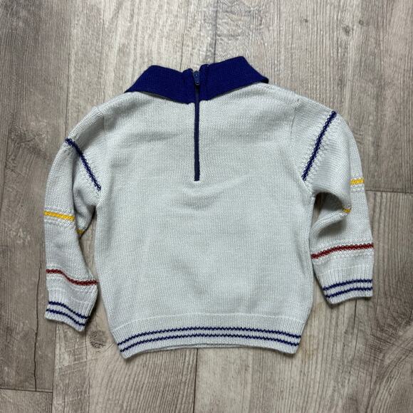 Vintage Baby Cookie Monster Collared Sweater Size 1 - Picture 2 of 4